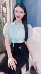 Áo Sơ Mi Thêu Hoa Lan A1562