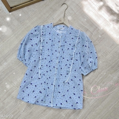 Áo Sơ Mi Xốp Ô Nhí A1659