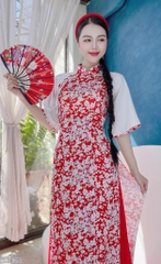 Áo Dài Gấm Nhã Kỳ AD1353 (áo lẻ)