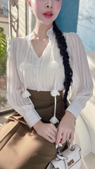 Áo Sơ Mi Hoa Lan A1606