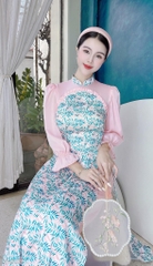 Áo Dài Hoa Chinadoll AD9123 (áo lẻ)