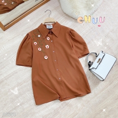 Áo Sơ Mi Hoa Leo Nổi 3D A1651