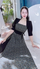 Áo Dài Cột Eo Cổ Vuông AD1430 (áo lẻ)