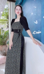 Áo Dài Cột Eo Cổ Vuông AD1430 (áo lẻ)