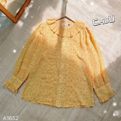 Áo Sơ Mi Voan Hàn Cổ Xếp A1652