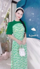 Áo Dài Muôn Thú Chen Lấn AD1438 (áo lẻ)
