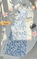 Áo Dài 4T Cổ Đức AD1424 (áo lẻ)