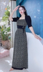 Áo Dài Cột Eo Cổ Vuông AD1430 (áo lẻ)