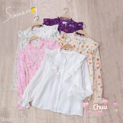 Áo Sơ Mi Viền Bèo Ivy A1682