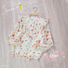 Áo Sơ Mi Viền Bèo Ivy A1682