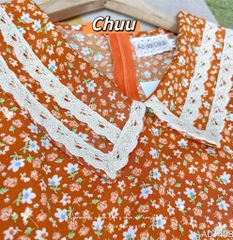 Áo Dài Cổ Sam Ren Sweet AD1408 (áo lẻ)