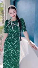 Áo Dài Vạt Thủy Thủ Nơ AD8043 (áo lẻ)