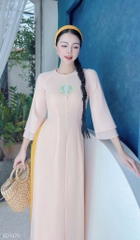 Áo Dài Tứ Thân Đồng Tiền 4T AD1470 (áo lẻ)