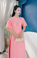 Áo Dài 4T Linh Lan Cột Nơ AD1461 (áo lẻ)