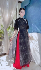 Áo Dài Cô Gái Đồng Quê 4T AD1469 (áo lẻ)