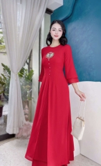 Áo Dài Tứ Thân Đồng Tiền 4T AD1470 (áo lẻ)