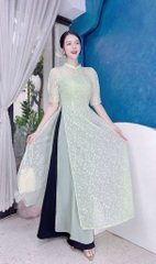 Áo Dài 4T Ngọc Giọt Sương AD1490 (áo lẻ)