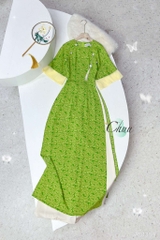 Áo Dài Mango Nút Xà Cừ AD1399 (áo lẻ)