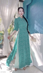 Áo Dài Mango Vân Vảy Sò AD1482 (áo lẻ)