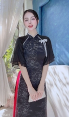 Áo Dài Cô Gái Đồng Quê 4T AD1469 (áo lẻ)
