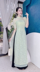Áo Dài 4T Ngọc Giọt Sương AD1490 (áo lẻ)