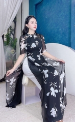 Áo Dài Nơ Vuông Thanh Nhã 4T AD1488 (áo lẻ)