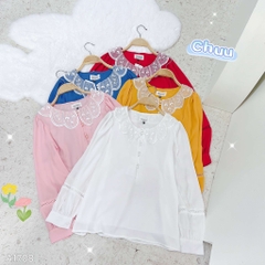 Áo Sơ Mi Cổ Búp Sen A1708