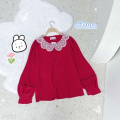 Áo Sơ Mi Cổ Búp Sen A1708