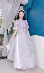 Áo Dài 4T Love U AD1486 (áo lẻ)