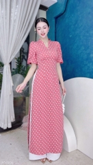 Áo Dài Cổ Kim Cương Bi AD1508 (áo lẻ)