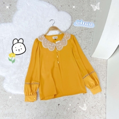 Áo Sơ Mi Cổ Búp Sen A1708