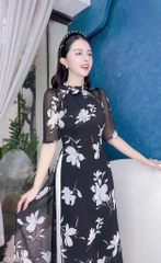 Áo Dài Nơ Vuông Thanh Nhã 4T AD1488 (áo lẻ)