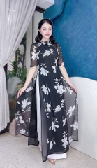 Áo Dài Nơ Vuông Thanh Nhã 4T AD1488 (áo lẻ)