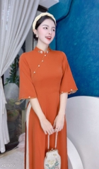 Áo Dài Bông Mai White AD1500 (áo lẻ)