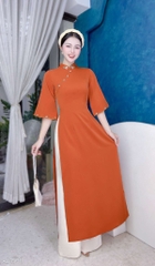 Áo Dài Bông Mai White AD1500 (áo lẻ)