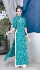 Áo Dài Tam Giác Ngọc Trai AD1518 (áo lẻ)