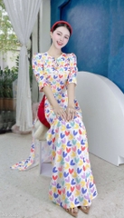 Áo Dài Nơ Nụ Bông AD9262