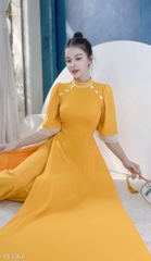 Áo Dài Mango Hoa Dừa AD1365 (áo lẻ)