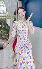 Áo Dài Nơ Nụ Bông AD9262