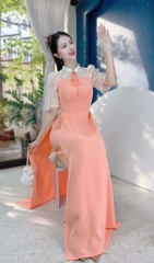 Áo Dài Tay Sương Mai AD1453 (áo lẻ)