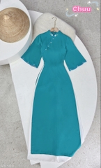 Áo Dài Bông Mai White AD1500 (áo lẻ)