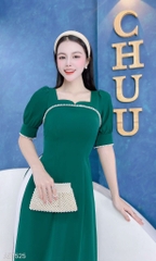 Áo Dài Cánh Én Cổ Vuông AD1525 (áo lẻ)
