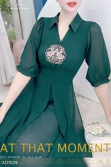 Áo Dài Tứ Thân Mẫu Đơn 4T AD1539 (áo lẻ)