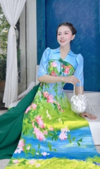 Áo Dài Cành Liễu Dòng Sông AD1540 (áo lẻ)