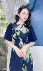 Áo Dài 4T Viền Tam Giác AD1554 (áo lẻ)