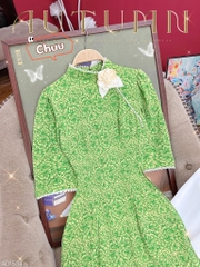Áo Dài Mango Cổ Ngọc Lệch AD1534 (áo lẻ)