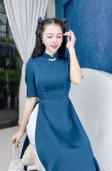 Áo Dài Eo Ngọc AD9258
