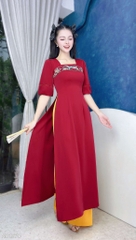 Áo Dài Đôi Én Mùa Xuân 130cm AD1570 (áo lẻ)