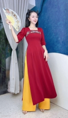 Áo Dài Đôi Én Mùa Xuân 130cm AD1570 (áo lẻ)