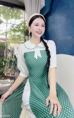 Áo Dài Bi Cổ Sóng AD1580 (áo lẻ)